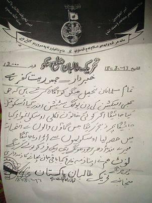 Hangu Taliban Letter