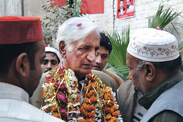 Bashir Bilour, hours before he was assassinated. AFP