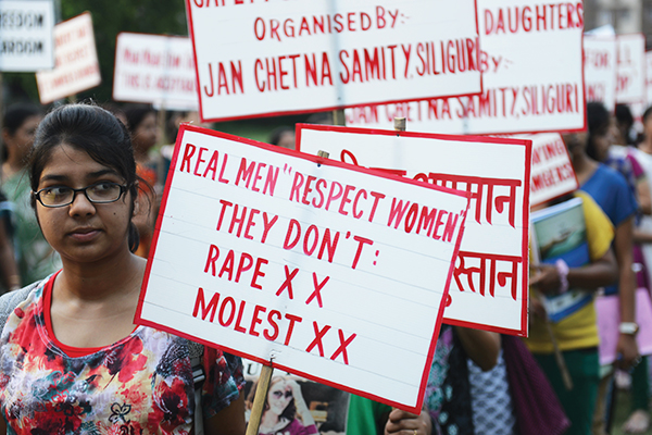 Indian activists in Siliguri, July 26. Diptendu Dutta—AFP