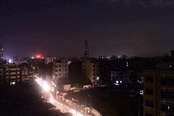 A power blackout in Dhaka. Munir uz Zaman—AFP