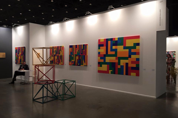 Araeen's work at Art Dubai 2015.